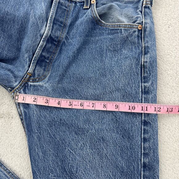Vintage Levis 501 XX Jeans Mens 35x34 Blue Straight Skater Grunge Punk Retro Y2K - Picture 9 of 16